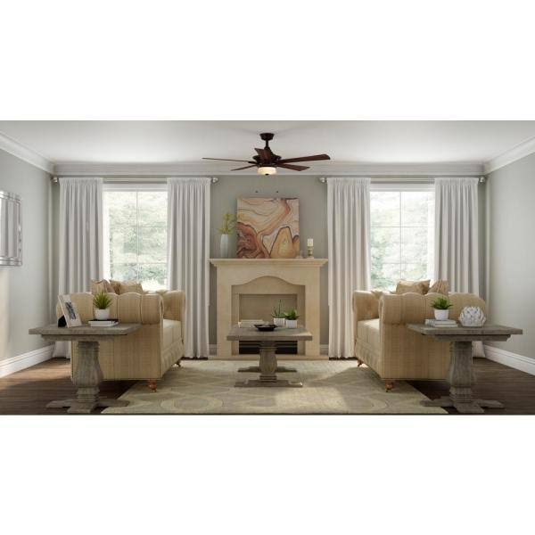 Hampton Bay Winthrop 52 in. Rustic Bronze Ceiling Fan