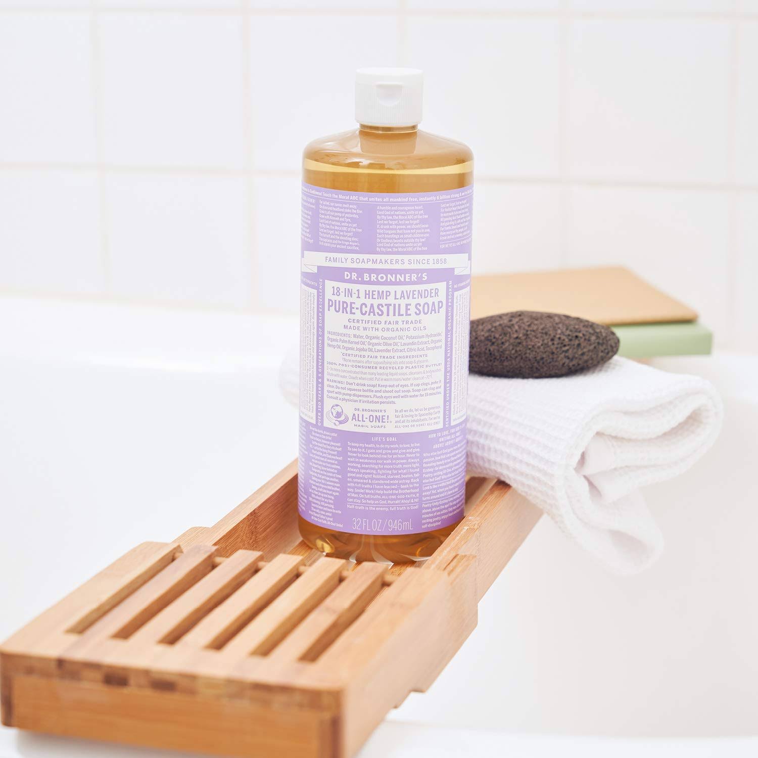 Dr. Bronner&s - Pure-Castile Liquid Soap (Lavender, 1 Gallon)