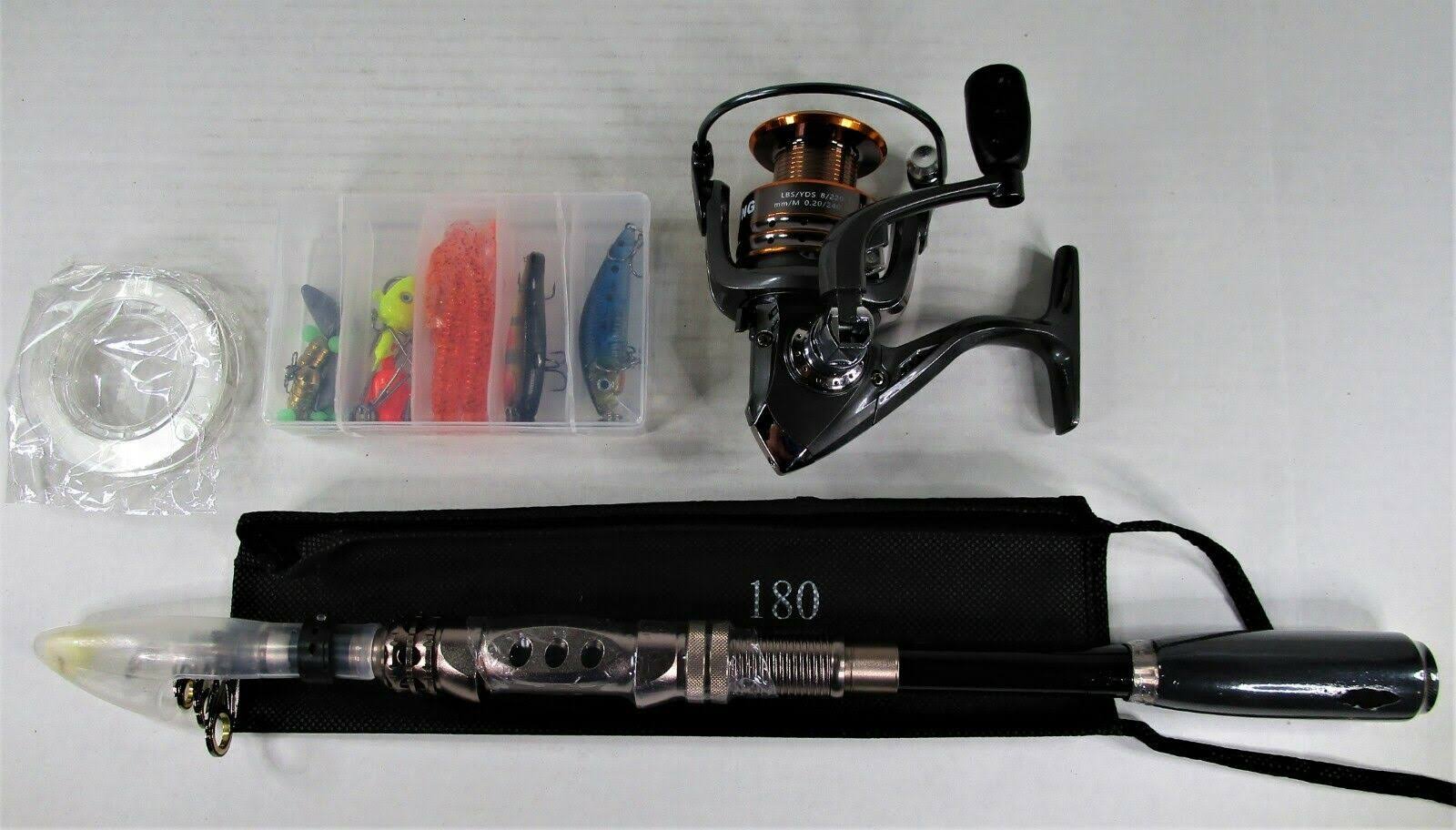 PLUSINNO Fishing Rod and Reel Combos Carbon Fiber Telescopic Fishing Rod with Reel Combo Sea Saltwater Freshwater Kit Fishing Ro