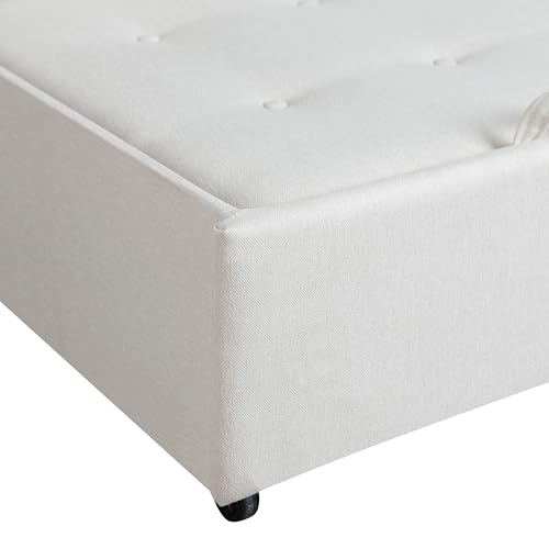 Serta Ainsley 72.6" Convertible Sleeper Sofa, Queen Size, Dreamcoil Comfort, Soft Velvet Fabric, Navy