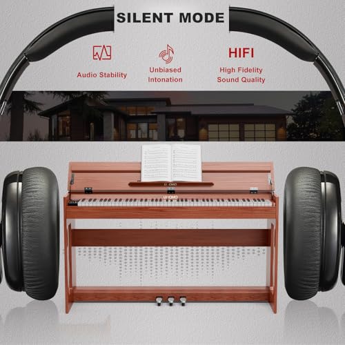 UMOMO 88 Weighted Key Digital Piano with Duet Piano Bench