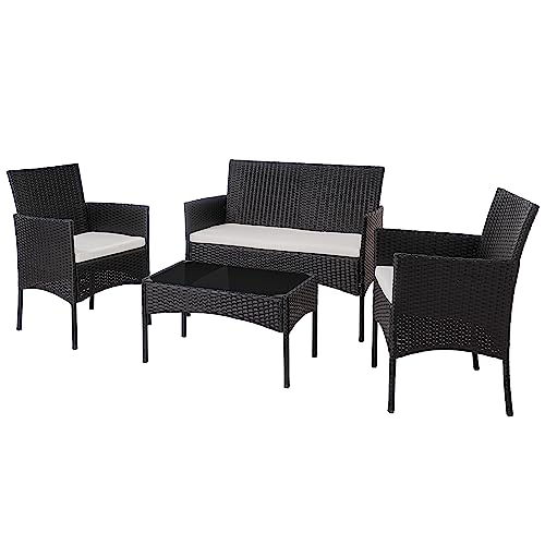 Shintenchi 4 Piece Outdoor Patio Furniture Sets