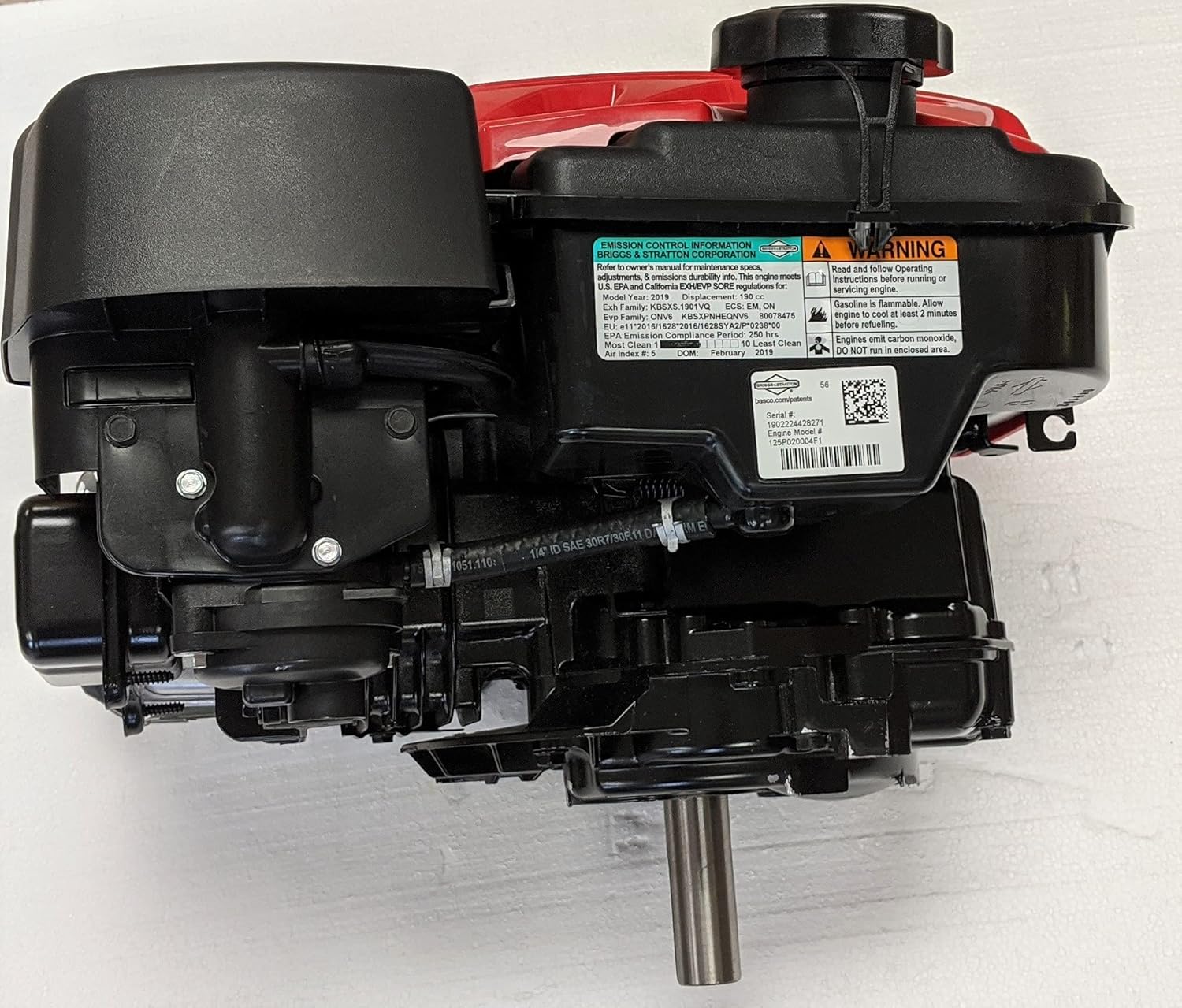 Briggs and Stratton 8.75 TP Professional Series Engine 25mm x 3-5/32 Vertical Shaft #125P02-0004