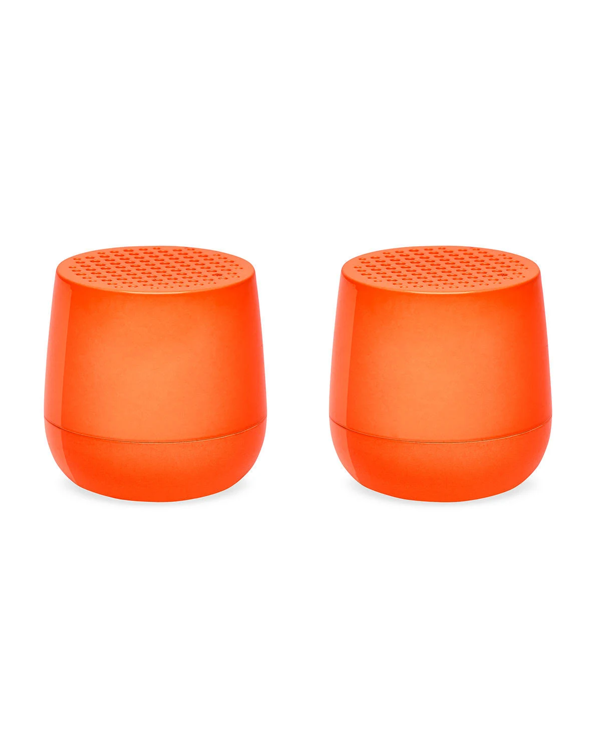 Lexon Design Twin Mino+ Portable Bluetooth Speaker Set, Glossy Orange - Graduation Gift Ideas u0026 Grad Presents 2021 LA126OF