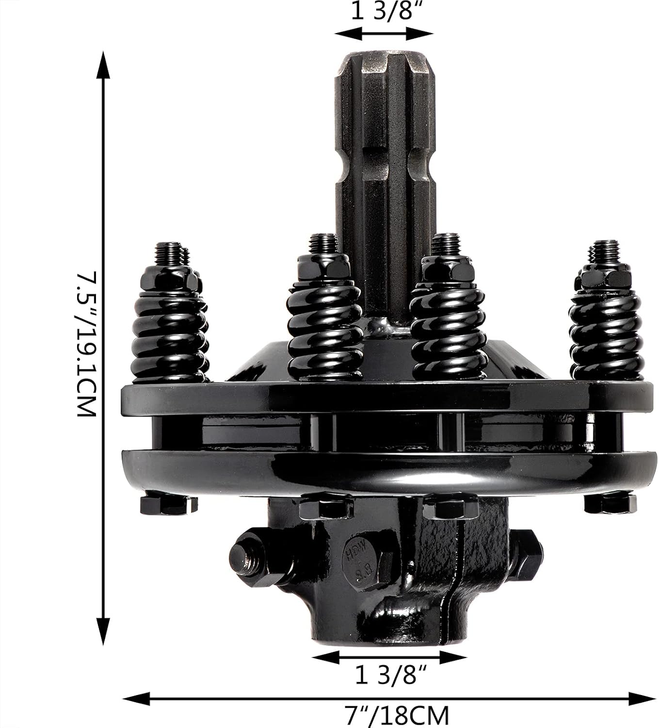 VEVOR Slip Clutch, 1 3/8 PTO Slip Clutch, 6 Spline Ends PTO Friction Clutch, Carburized Steel Tractor Slip Clutch