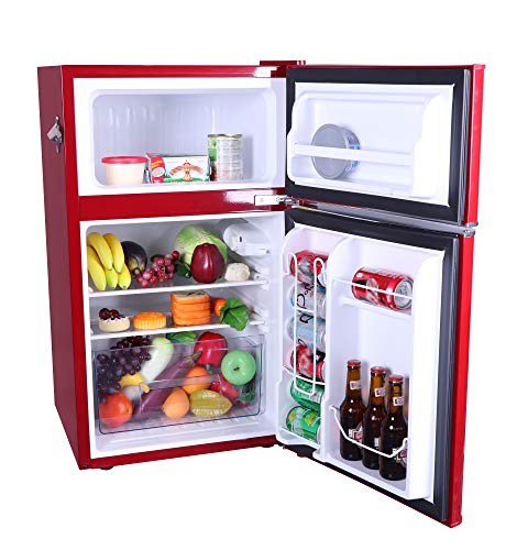 Frigidaire 2 Door Retro Bar Fridge with Side Bottle Opener