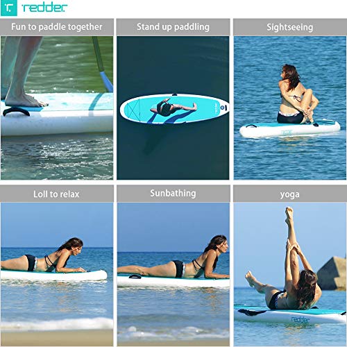 redder Stand Up Paddle Board Inflatable SUP Board for Kids and Adult Stand Up Paddling Board with Leash, Paddle, Backpack, Pump, Repair Kit