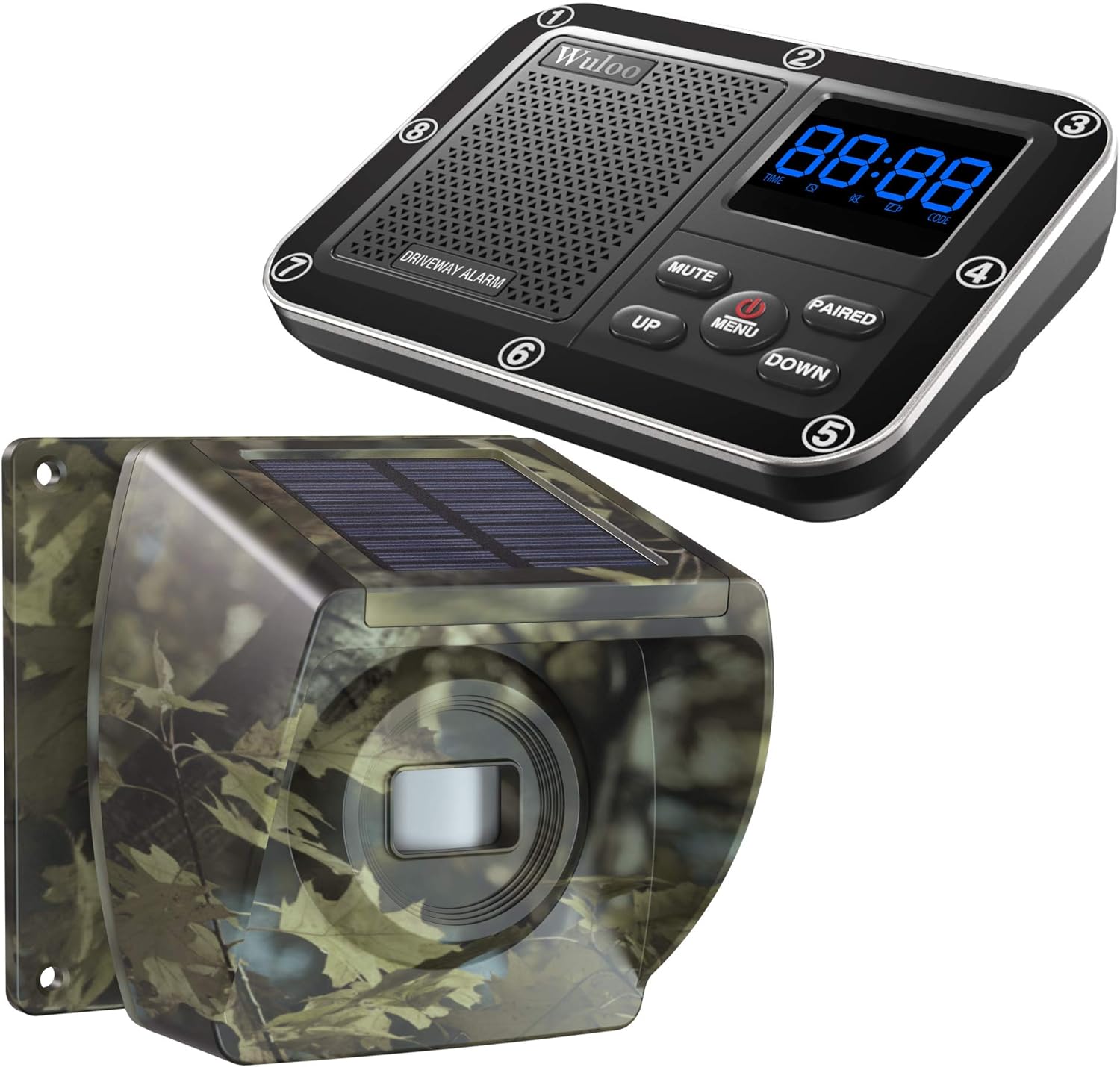 Solar Driveway Alarm Wireless Outside 1800ft Range
