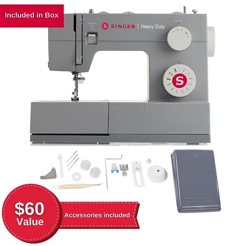 SINGER Heavy Duty 4411 High Speed Sewing Machine with Accessory Kit | Strong Motor With Enhanced Piercing Power, 69 Stitch Applications