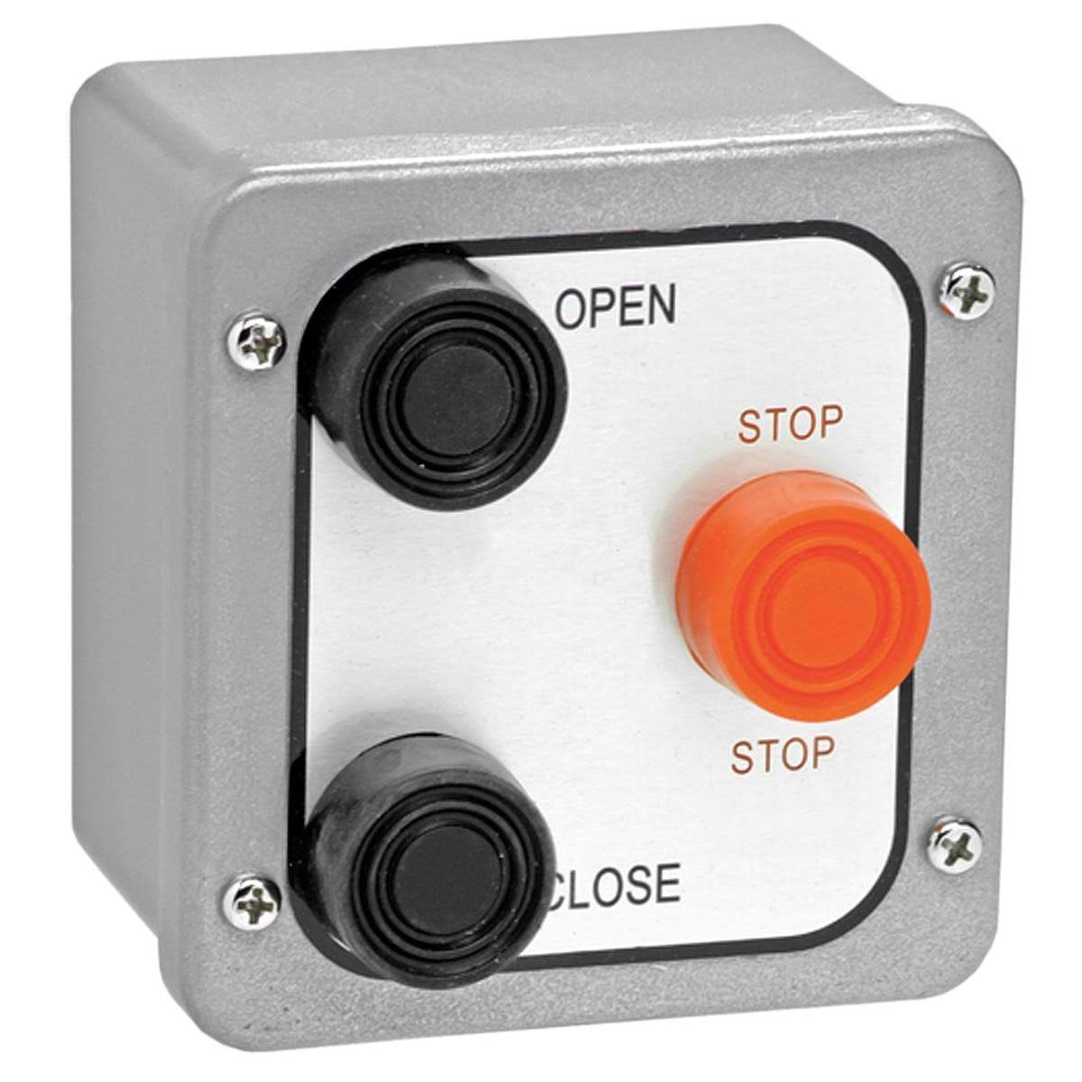 American Garage Door 3BX Control Station, 3 Buttons, Surface Mount