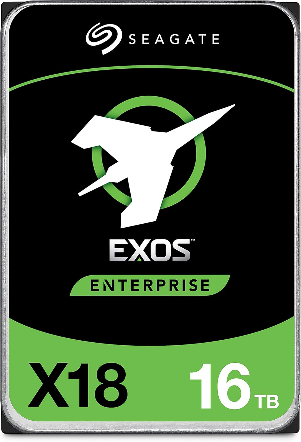 Seagate Exos X18 16TB Enterprise HDD - CMR 3.5 Inch Hyperscale SATA 6Gb/s, 7200 RPM, 512e and 4Kn FastFormat