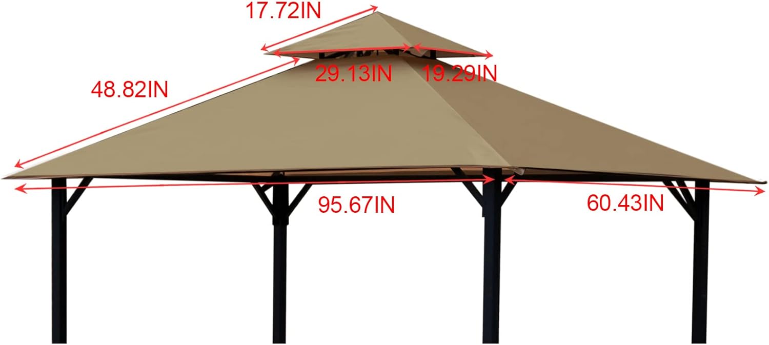 Grill Gazebo Replacement Canopy Roof
