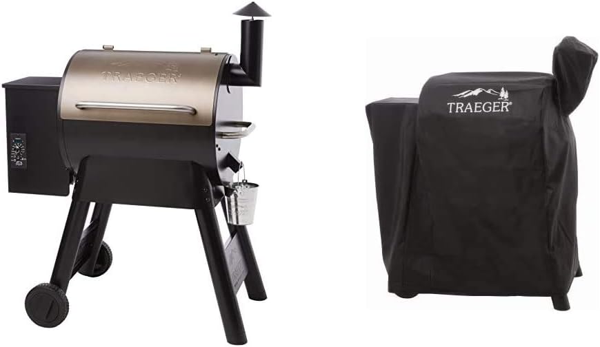 Traeger Grills Pro Series 22 Electric Wood Pellet Grill and Smoker, Bronze
