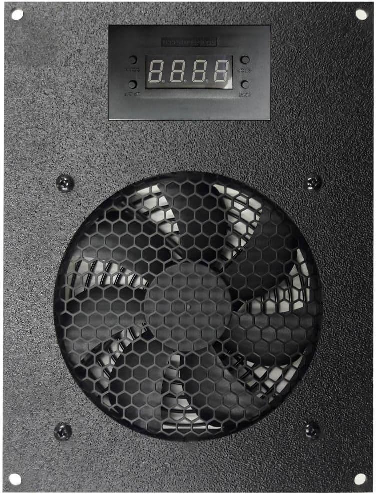 Coolerguys Programmable Thermal Controlled Cooling Kits for Cabinets, AV, and Components (Plastic, Single 80mm)