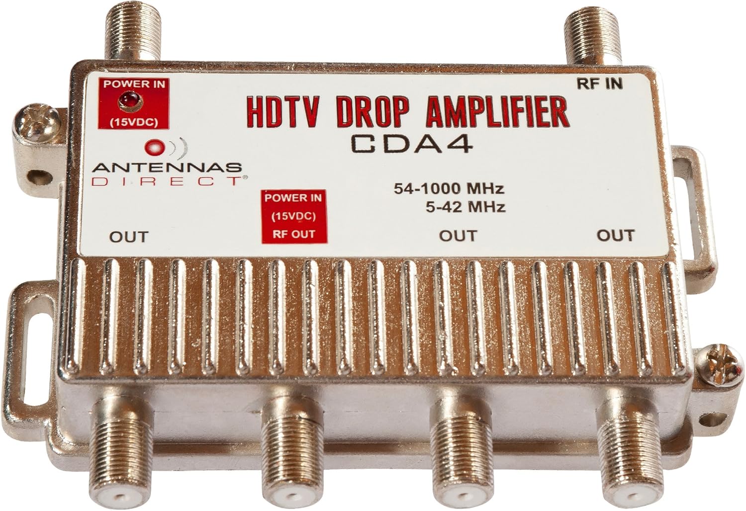 Antennas Direct ClearStream Juice VHF/UHF Low-Noise Preamplifier System, Urban, Rural, Indoor, Outdoor, Low-loss Power Inserter