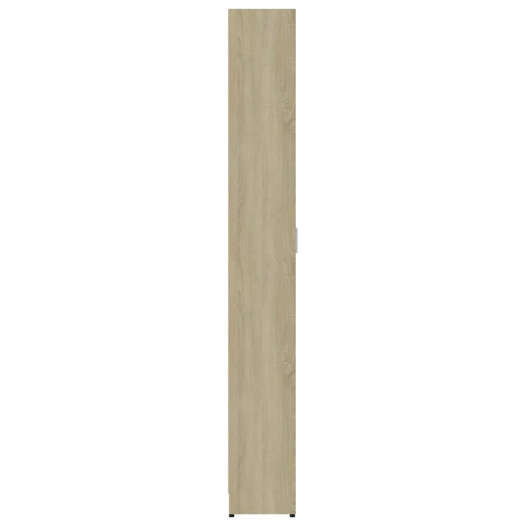 vidaXL Hallway Wardrobe White and Sonoma Oak 21.7x22x9.8x22x74.4x22 Chipboard