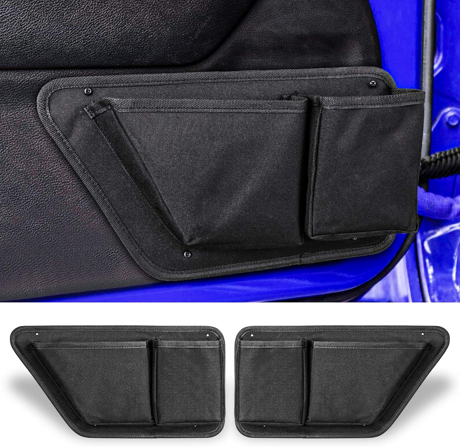 CALBEAU Front Door Side Insert Storage Pockets Box, 2PCS Door Storage Pockets for JK