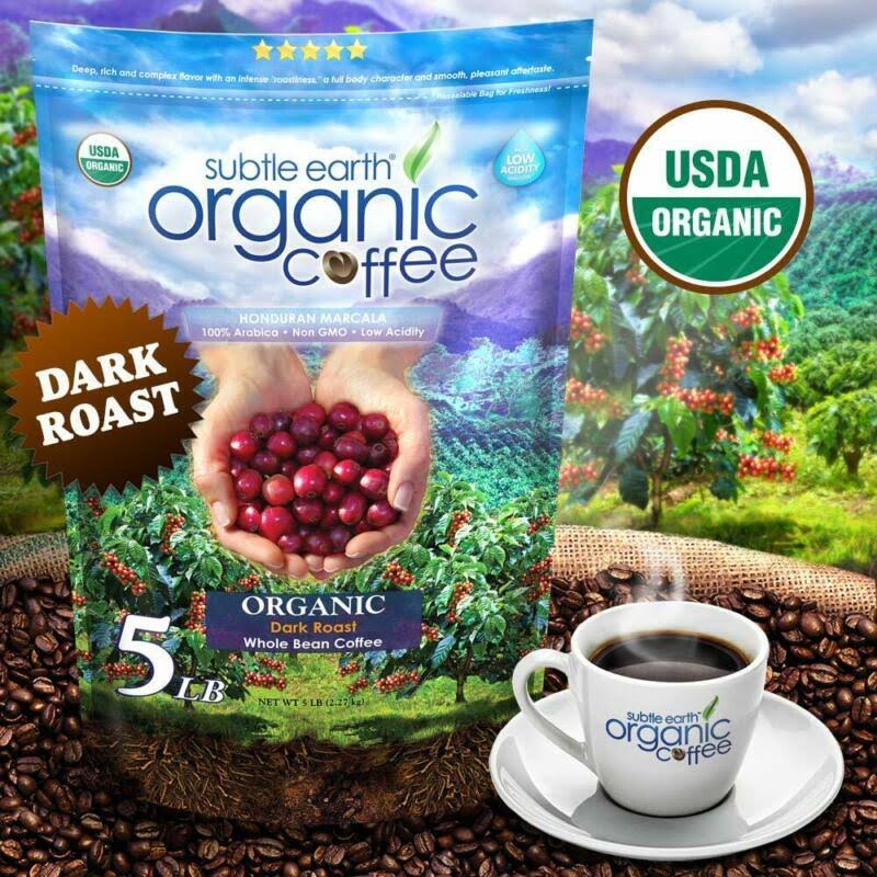 Cafe Don Pablo 5lb Subtle Earth Organic Gourmet Coffee - Dark Roast - Whole Bean