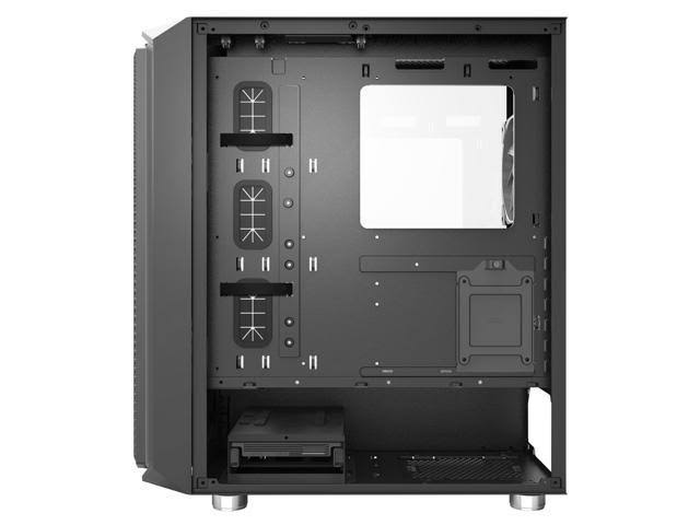 Montech Air x ATX Mid-Tower Case, Super High Airflow, Pre-Installed Dual 200mm ARGB Fans, 120mm ARGB Fan, ARGB Controller, Mothe