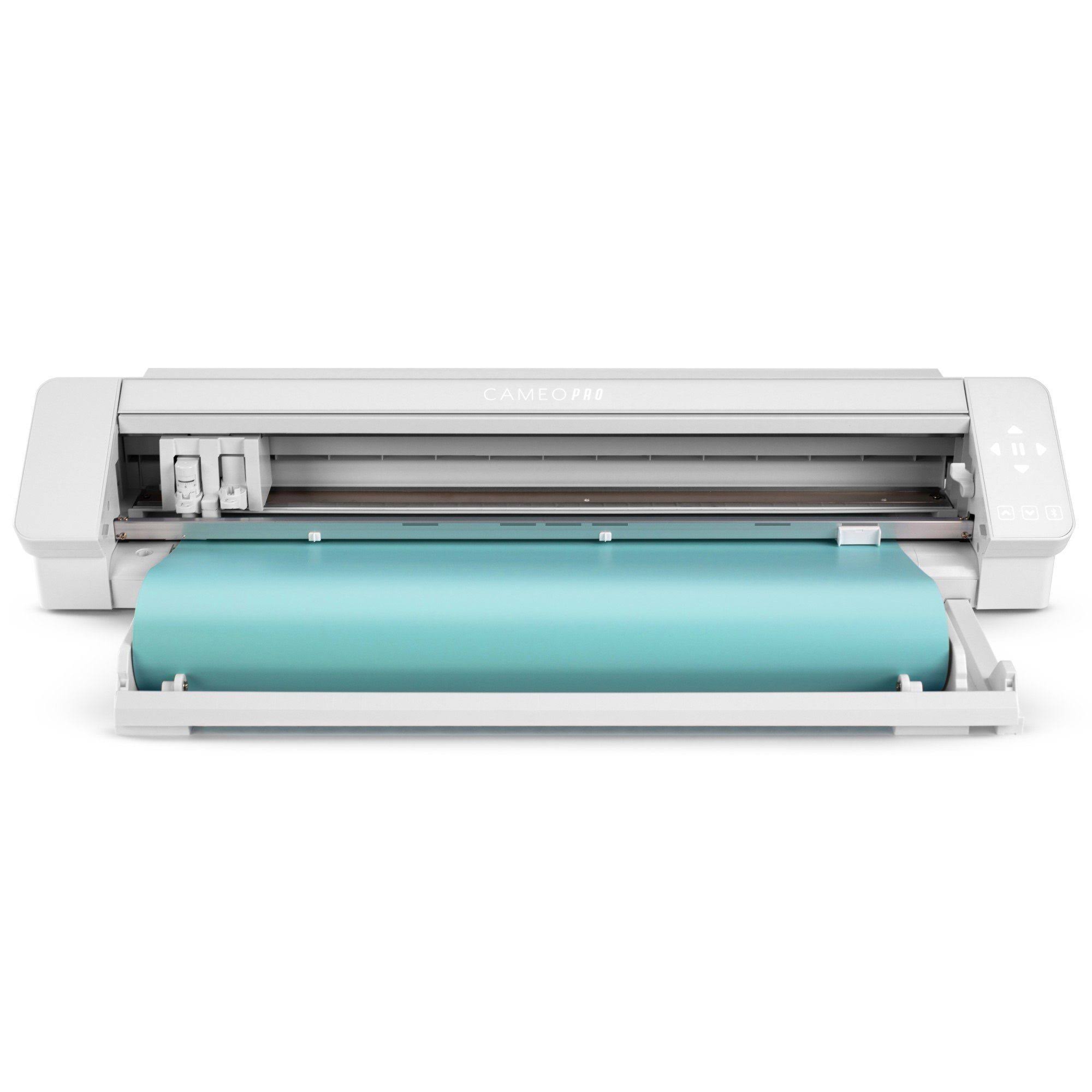 Silhouette White Cameo 4 Pro - 24x22 w/ Autoblade, Mat, Roll Feeder