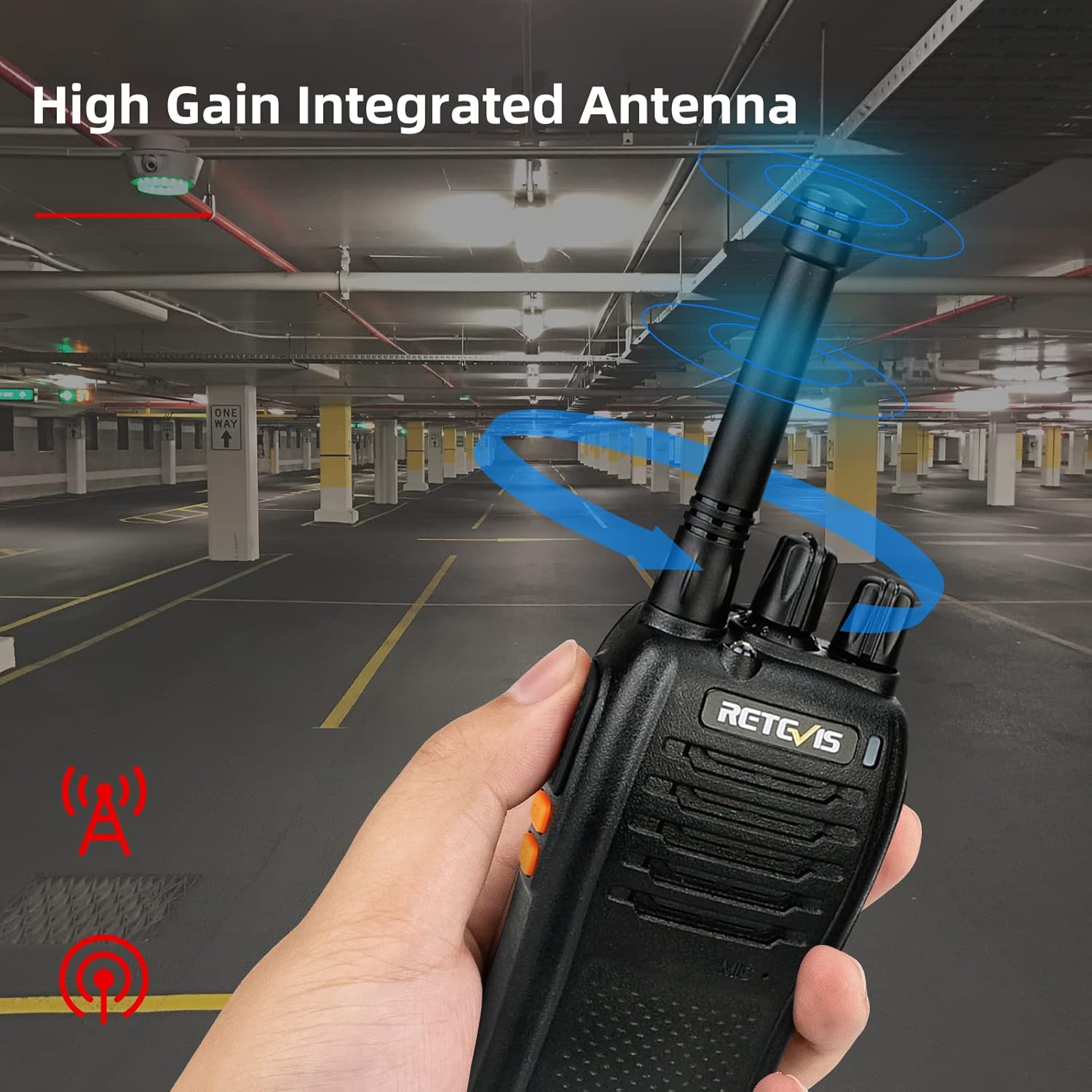 Retevis RT46 Mini Walkie Talkie, Small Two Way Radio with Headset, Portable Handheld Transceiver, Long Range Walky Talky Rechargeable for Family