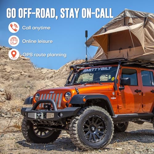 Cell Phone Signal Booster for Truck | High PowerTruck Booster Kit| 4G& 5G LTE Omni-Directional Adjustable Antenna for All Carriers-Verizon,T-Mobile