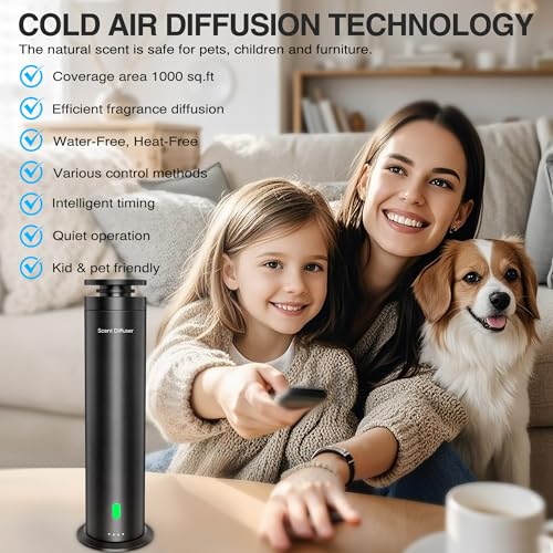 Waterless Scent Diffuser Starter Kit - Suitable for Home and Hotel Series Air Diffuser, 1000 Square Inches of Coverage