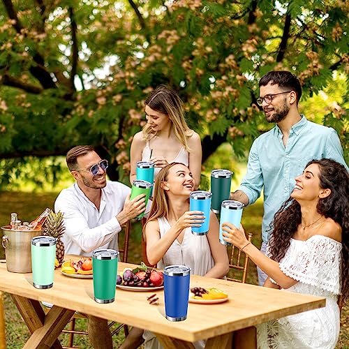 Sieral 36 Packs Stainless Steel Tumbler Bulk with Lid Vacuum Double Wall Insulated Travel Coffee Mug Powder Coated Tumbler Cup for Graduation Wedding