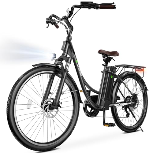 isinwheel M60 Electric Bike for Adults 750W 28mph Ebike with 48V 13Ah Removable Battery, USB Charging Port, 7 Speed Gearshift