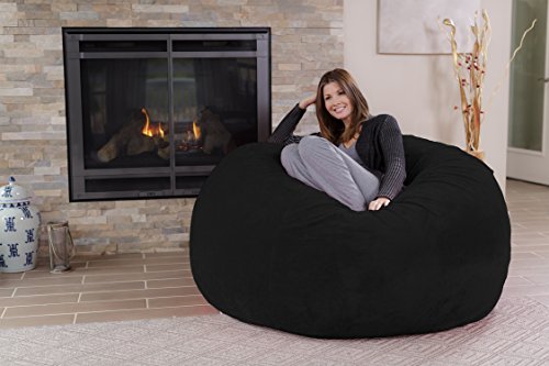 Chill Sack Bean Bag Chair - 5' Giant Memory Foam Lounge Chair with Soft Microfiber Cover – Cozy Furniture for Living Room, Dorm