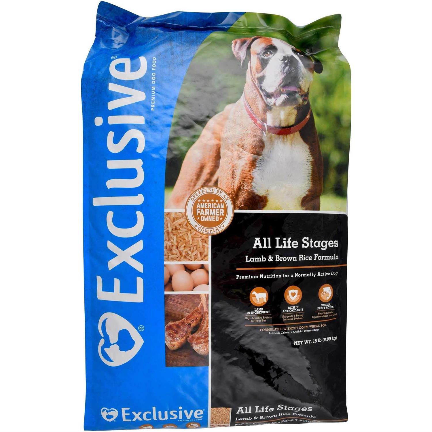 Exclusive Dog Food All Life Stages Lamb Brown Rice - Pet Supplies online store