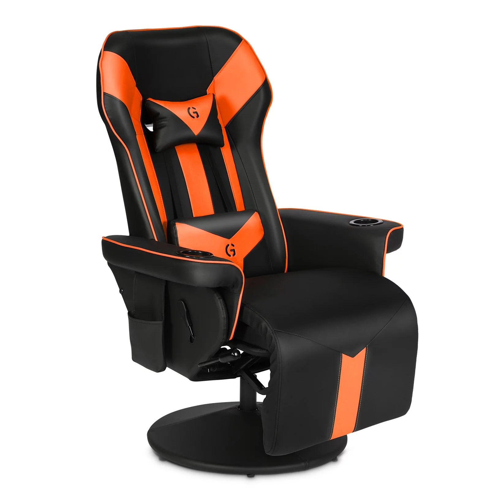 King Throne Ergonomic Gaming Chair High Back Video Racing Chair Swivel Recliner Chair with Footrest, Adjustable Backrest, Headrest, Lumbar Support