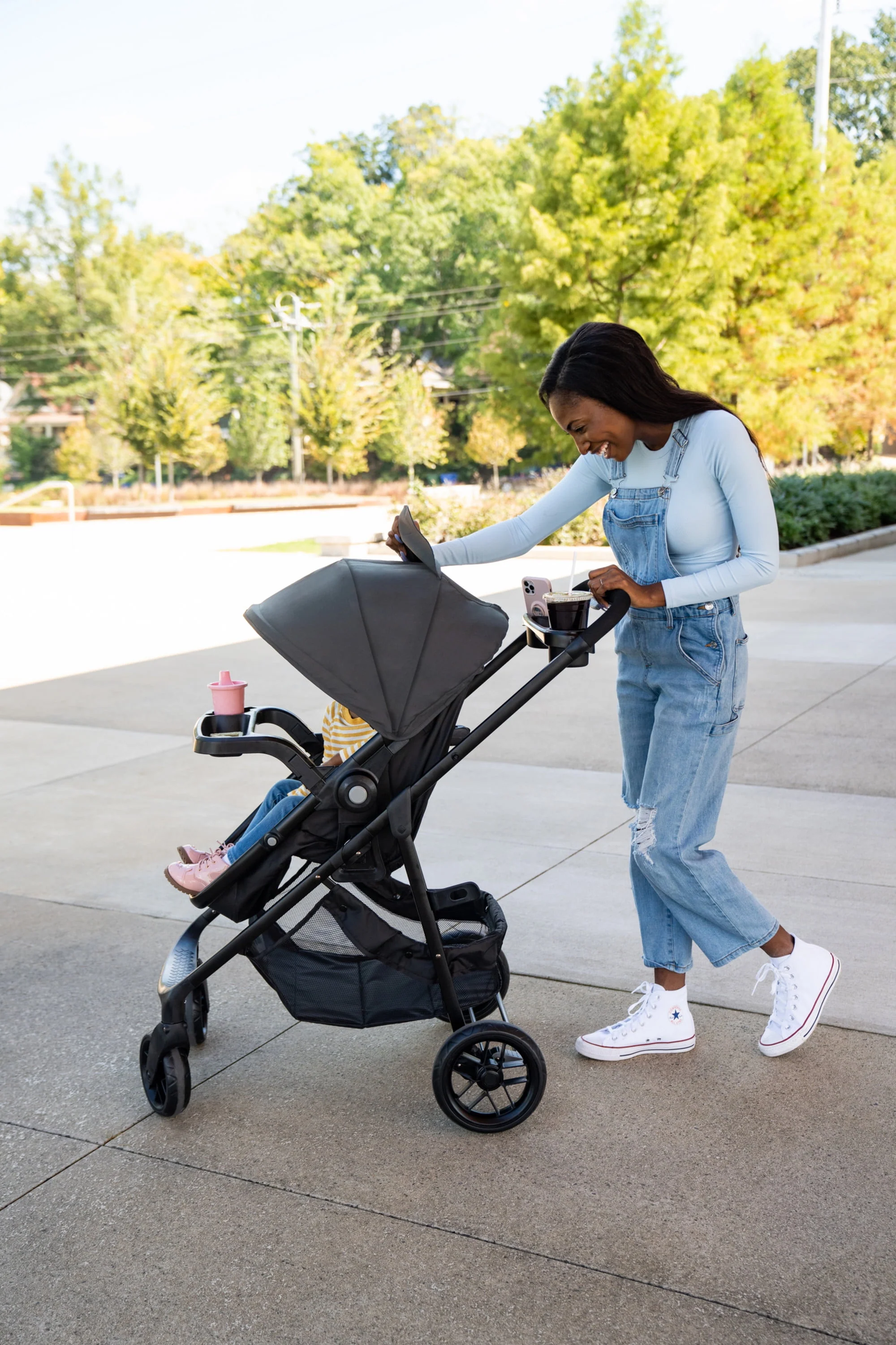 Safety 1st Grow and Go Sprint Modular Travel System Stroller with Rear-Facing Infant Car Seat, Whisper Grey