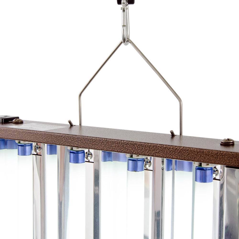 Hydrofarm FLP44 T5 Designer 4ft 4 Tube Fixture with Bulbs