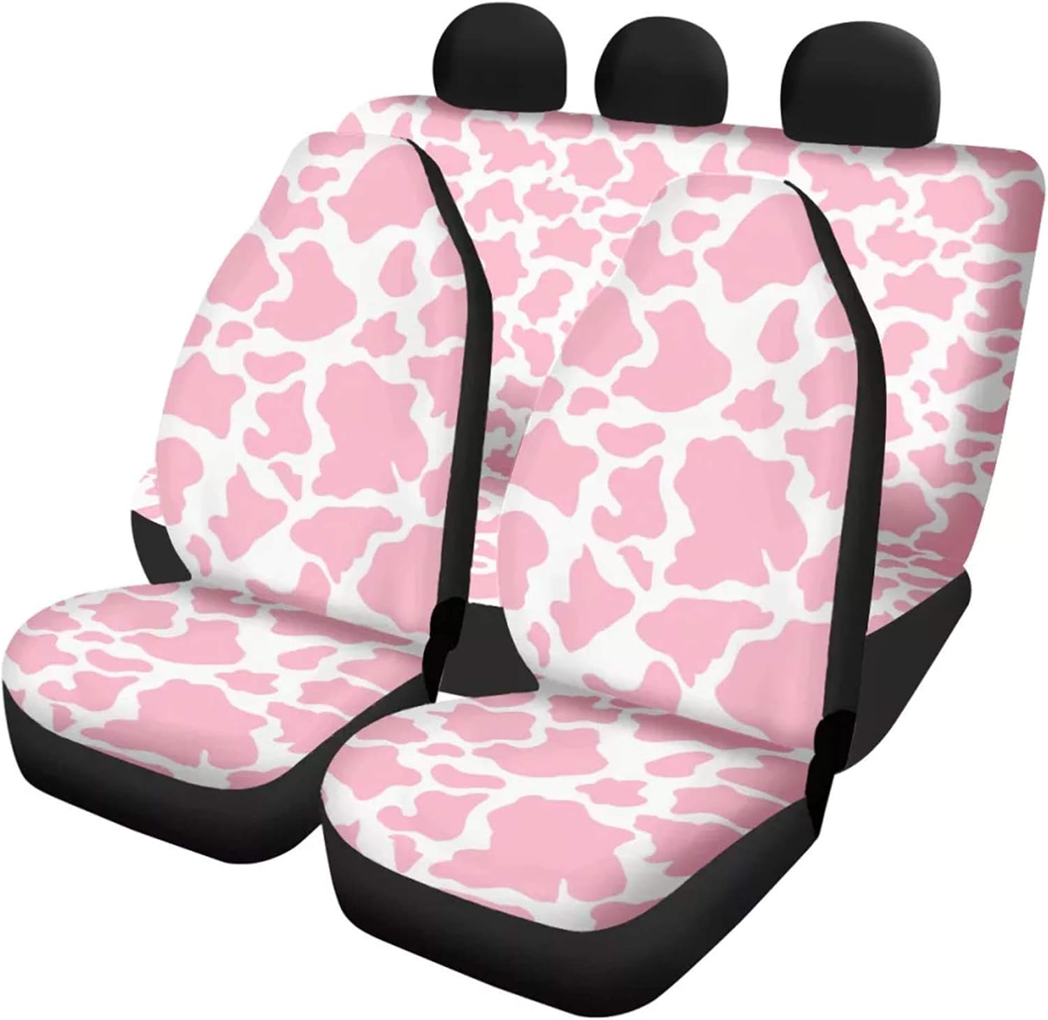 SEANATIVE Stretchy Car Seat Cover Camo Forest Deer Universal Car Interior Seat Cover Machine Washable Anti-Slip Front and Rear Bench Back Seat Cover
