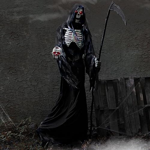Haunted Hill Farm Motion-Activated 7.5-Ft. Tall Smoldering Ghoul