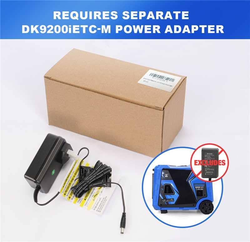 DK 5000W Gas Inverter Generator, Electric Start, 120V 240V Full Power Output, Dual or Tri-fuel Conversion Possible, Wheel & Handle Kit