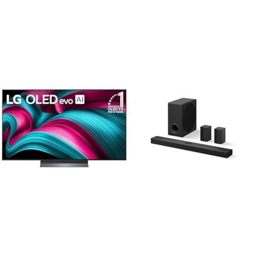 LG 55-Inch Class OLED evo AI 4K C5 Series Smart TV w/Dolby Atmos, Dolby Vision, HDR10, AI Super Upscaling 4K, Filmmaker Mode, Wow Orchestra