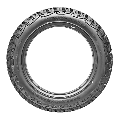 Venom Power Terra Hunter X/T XT All-Terrain Mud Light Truck Radial Tire-37X13.50R20LT 37X13.50X20 37X13.50-20 127Q Load Range E LRE 10-Ply BSW Black