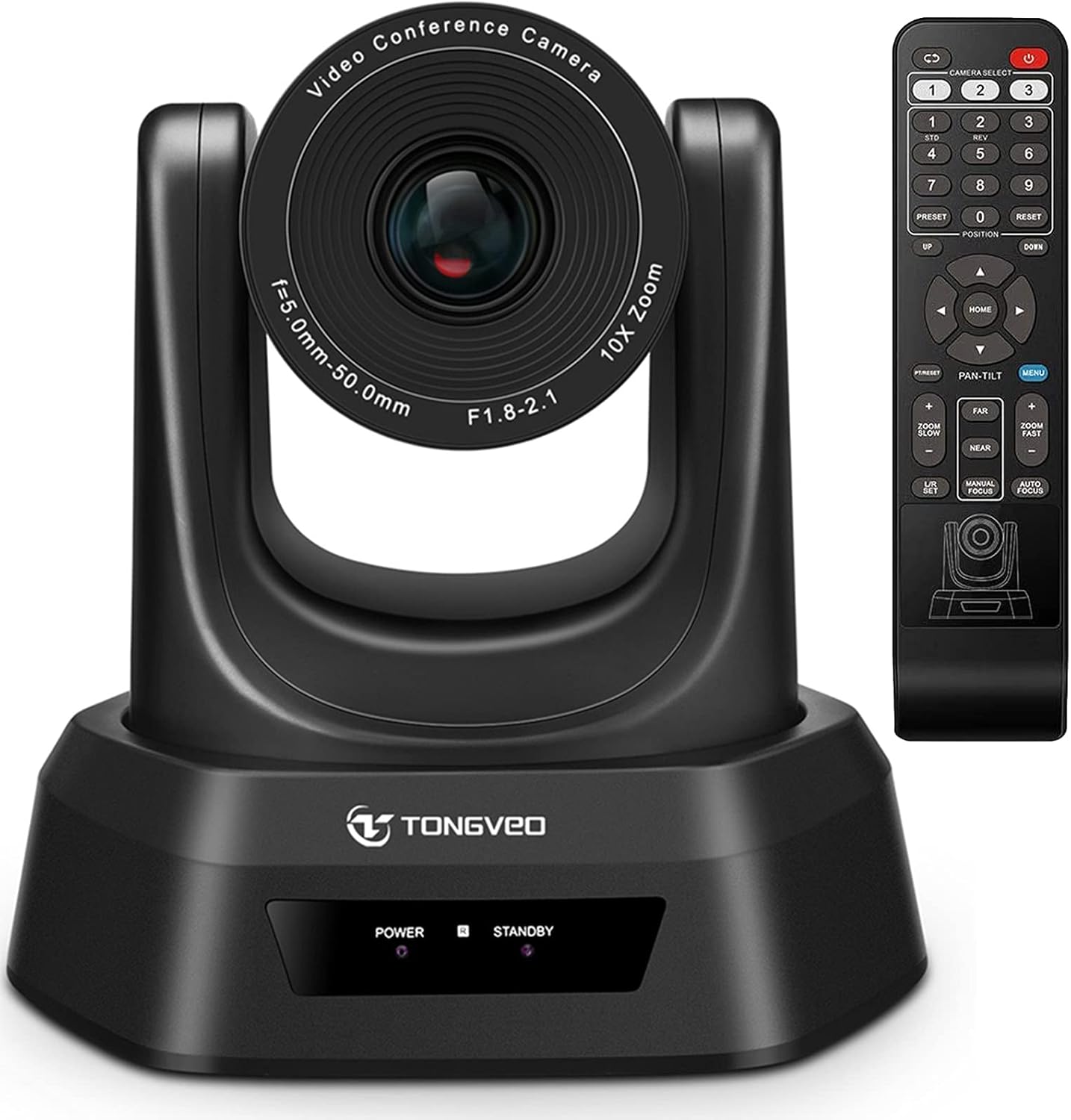 20X Optical Zoom PTZ Camera HDMI/SDI/USB, TONGVEO 1080P Video Conference Camera for Meeting Church Broadcast Live Streaming Online Learn