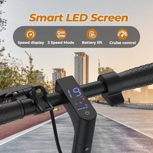 WERHY Electric Scooter, 8.5"/10"/14" Tire, Powerful 350/500W Motor, Top Speed 19/22 MPH, 21-28Miles Max Range