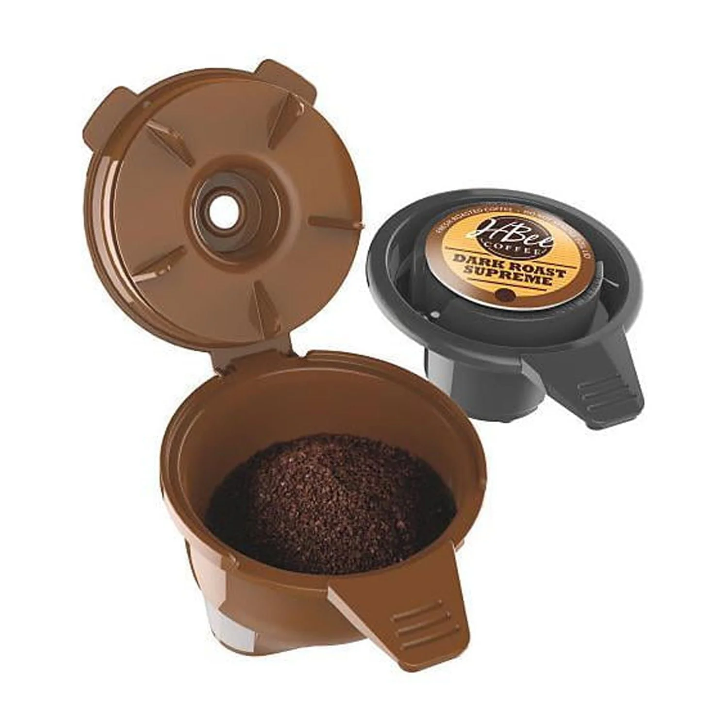 Hamilton Beach FlexBrew Trio 2-Way Coffee Maker, Compatible with K-Cup Pods or Grounds, Single Serve & Full 12c Pot, Permanent Gold-Tone Filter