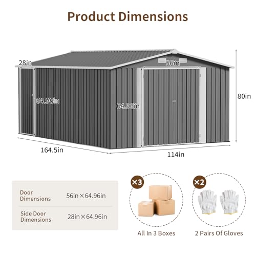 NicBex 6×5 Resin Outdoor Storage Shed with Floor & Window– All-Weather Lockable Small Tool Shed