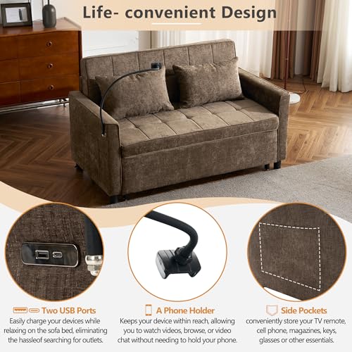 Merax 3 in 1 Convertible Sleeper Sofa Bed