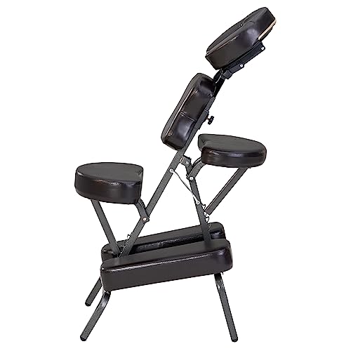Master Massage Bedford Massage Chair Full Body Portable- Lightweight Massage Chair with Carrying Case-Tattoo Chair Height Adjustable Folding Massage