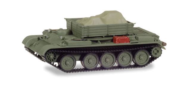 Herpa - T-54 Recovery Tank w/Canvas-Covered Load - Assembled - Soviet Army (Green) - 326-745901