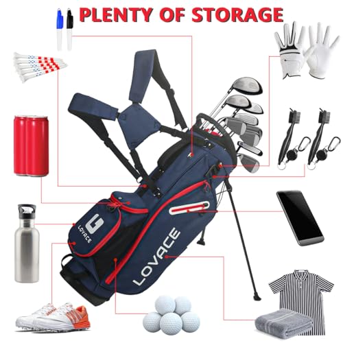 14-Way Golf Stand Bag, Lightweight Golf Bag with Stand for Men and Women