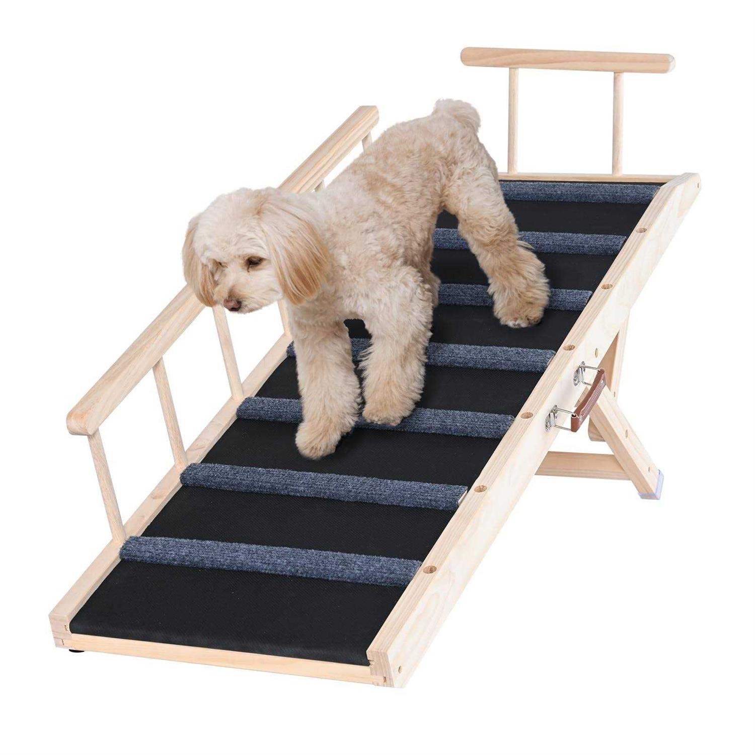 VEVOR Dog Ramp Folding Pet Ramp for Bed Adjustable Dog Ramp for Small - Pet Supplies online store