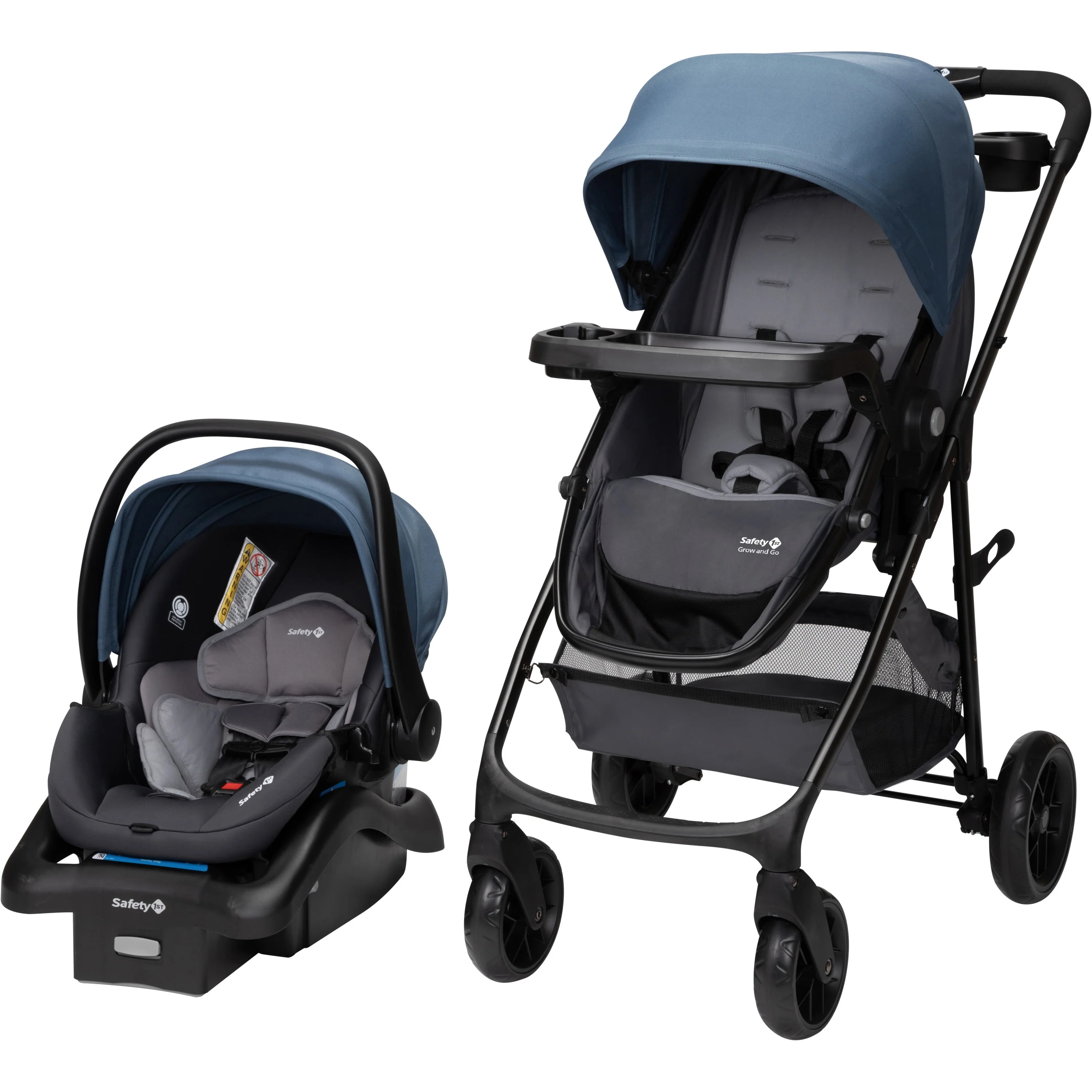 Safety 1st Grow and Go Sprint Modular Travel System Stroller with Rear-Facing Infant Car Seat, Whisper Grey