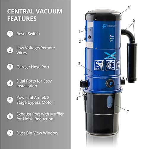 Prolux Blue Central Vacuum System - Smart Home Appliances